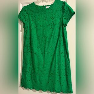 Crown & Ivy short sleeve green dress, size 10